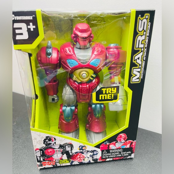 M.A.R.S. Motorized 7" Cybotronix Attack Robo Squad ~ Red Revo Robot (#8831) - Picture 8 of 10
